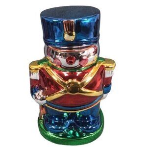 Living Quarters Nutcracker Ceramic Cookie Jar 11" Ornament Collection Christmas